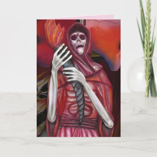 carte de voeux squelette fantôme (Devant)