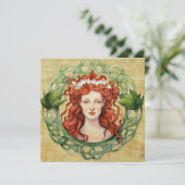 Carte de voeux St. Brigid Imbolc Wreath Pagan (Debout devant)