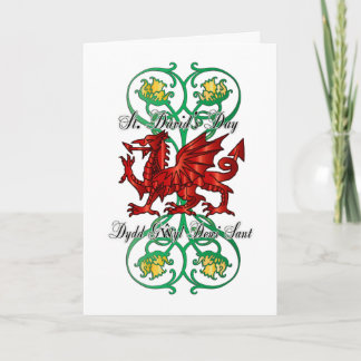 Carte de voeux St. David's Day, Carte Saint David'
