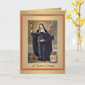 Carte de voeux St. Elizabeth du Portugal (Fleur jaune)