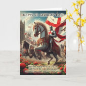 Carte de voeux St. George's Day (Fleur jaune)