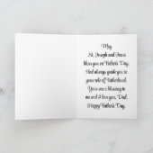 Carte de voeux St.Joseph Et Jesus Fête des pères (Intérieur)