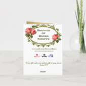 Carte de voeux St. Joseph Fête religieuse (Dos)