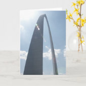 Carte de voeux St. Louis Arch (Fleur jaune)