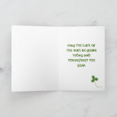 Carte de voeux St. Paticks Day (Intérieur)