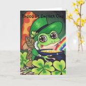 Carte de voeux St. Patrick Day (Fleur jaune)