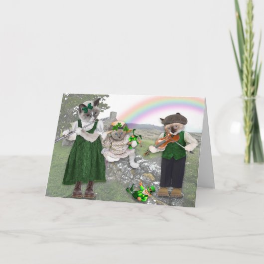 Carte de voeux St. Patrick de Kitten (Devant)
