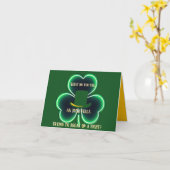 Carte de voeux "St. Patrick's Day" (Fleur jaune)