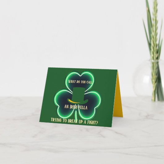 Carte de voeux "St. Patrick's Day" (Devant)