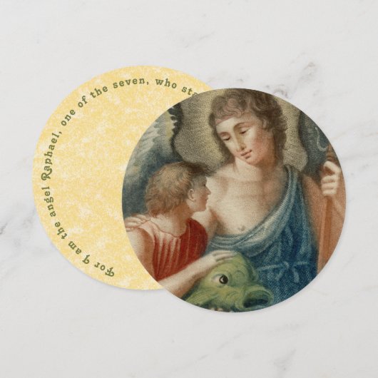 Carte de voeux St. Raphael the Archangel (M 012) (Devant / Derrière)