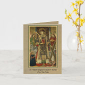 Carte de voeux St. Vincent Saragossa Deacon-Martyr (Fleur jaune)