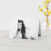 Carte de voeux Stallion's Glory Horse (Fleur jaune)