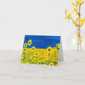 Carte de voeux "Stand for Democracy" (Fleur jaune)