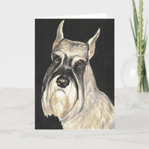 Carte de voeux standard Schnauzer Dog Art