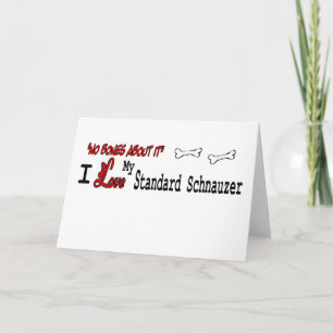 Carte de voeux Standard Schnauzer (I Love)