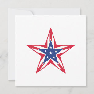 Carte de voeux Star of Freedom personnalisable