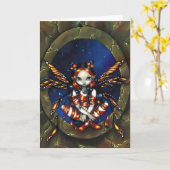 Carte de voeux "Starry Night Fairy" (Fleur jaune)