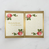 Carte de vœux Ste Thérèse la petite fleur d'or (Intérieur)