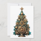 Carte de voeux Steampunk Christmas Tree (Devant)