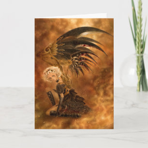 Carte de voeux Steampunk Dark Angel