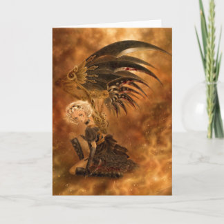 Carte de voeux Steampunk Dark Angel