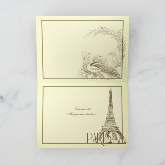 Carte de voeux Steampunk Dirigible (Intérieur)