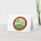 Carte de voeux Stephen Huneck "Christmas Caroling" (Dos)