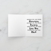 Carte de vœux Stéthoscope Infirmière LPN RN Blouse (Intérieur)