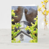 Carte de voeux "Storm's coming #5" Road (Fleur jaune)