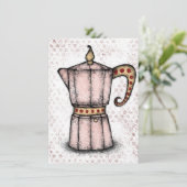 Carte de voeux Stovetop Espresso Maker (Debout devant)