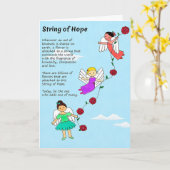 Carte de voeux String of Hope (Fleur jaune)