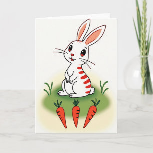 Carte de vœux Striped Friend Hello