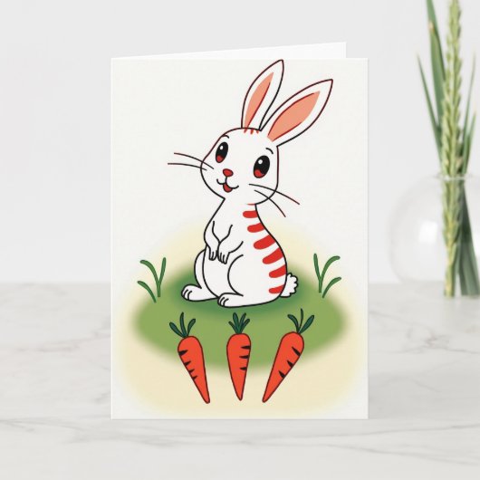 Carte de vœux Striped Friend Hello (Devant)