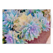 Carte de voeux Succulente (Devant Horizontal)