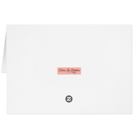 Carte de voeux Succulente (Dos Horizontal)