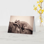 Carte de voeux Sugar Glider (Fleur jaune)