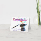 Carte de voeux Sulking Rhino (Dos)