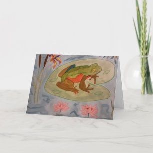 Carte de voeux Summer Frog Pond