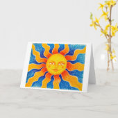 Carte de voeux Summer Spirit (Fleur jaune)