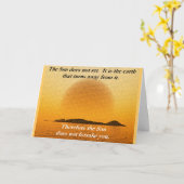 Carte de voeux Sun (Fleur jaune)