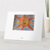 Carte de voeux Sun Fiery (Dos)