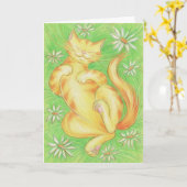 Carte de voeux Sun Lover 'Happy Birthday' (Fleur jaune)