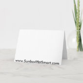Carte de voeux Sunbonnet Smart Logo (Dos)