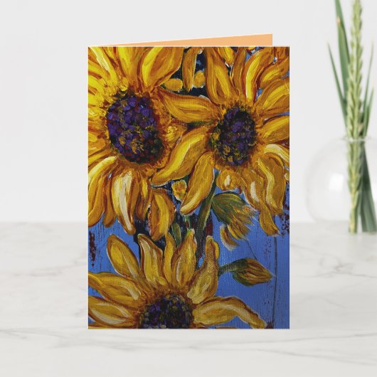 Carte de voeux Sunflower (Devant)