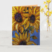Carte de voeux Sunflower (Fleur jaune)