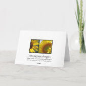 Carte de voeux Sunflower (Dos)
