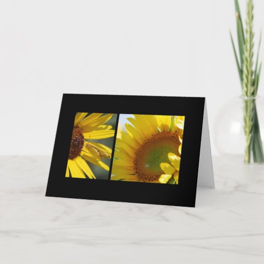 Carte de voeux Sunflower (Devant)
