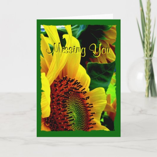 Carte de voeux Sunflower 003 (Devant)