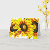 Carte de voeux Sunflower exceptionnelle (Fleur jaune)
