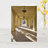 Carte de voeux Sunlight Through Arches (Fleur jaune)